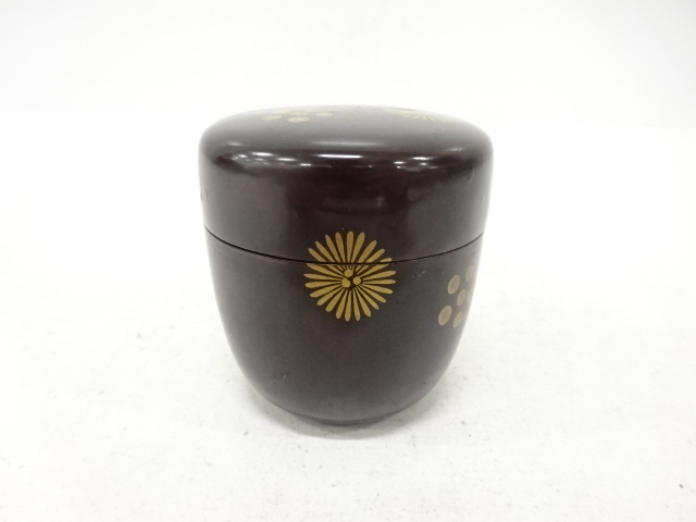 唐松蒔絵　中棗